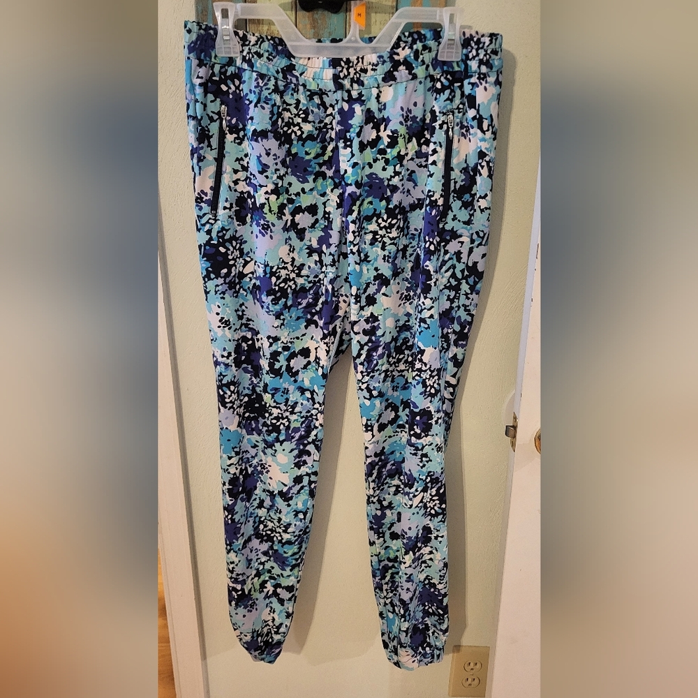 New York & Co Floral Patterned Joggers